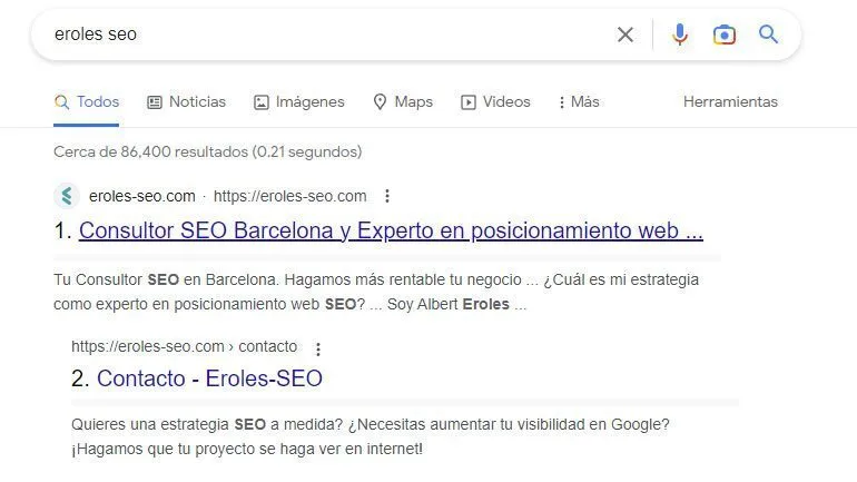 eroles seo busqueda google