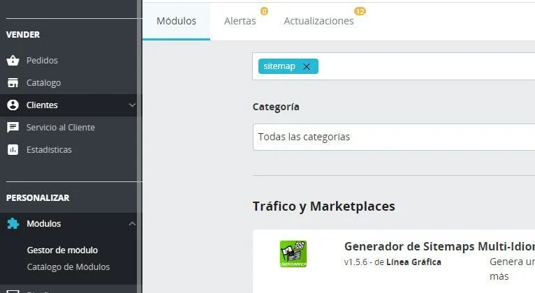 modulos sitemap