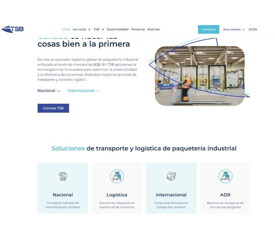 TSB Transporte WordPress